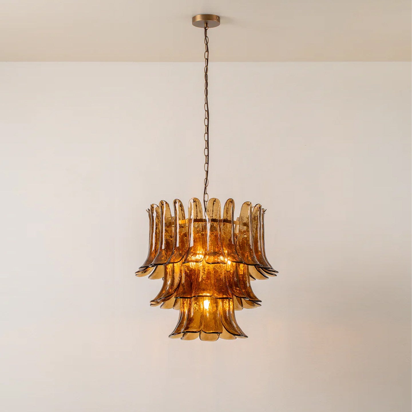 Light luxury crystal statement chandelier bedroom premium