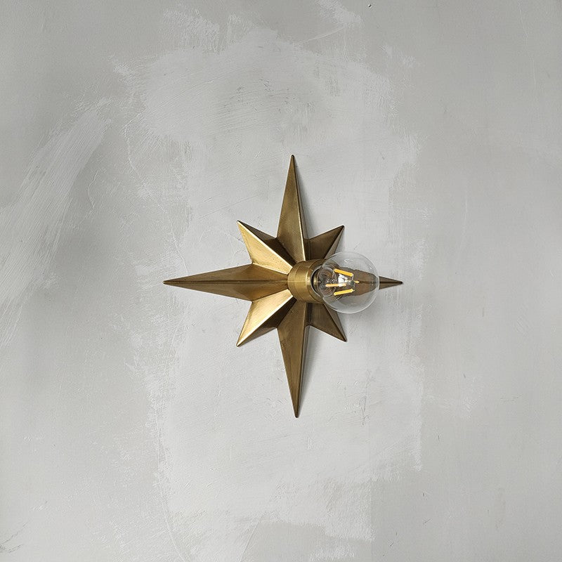 Solid copper star ceiling fixture unique decorative American style