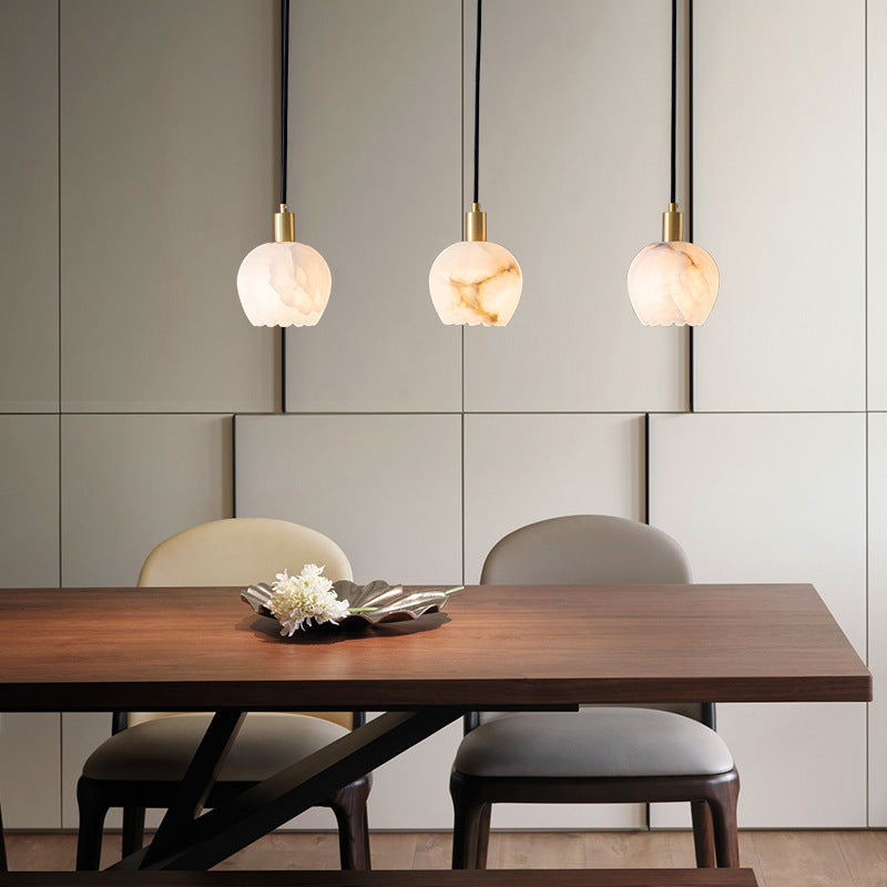 Brushed copper pendant lamp modern minimalist light luxury