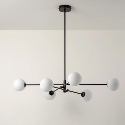 Minimalist pendant light dining room statement warm modern