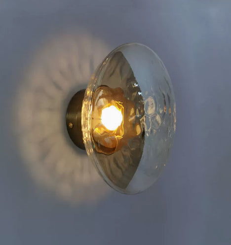 Glass wall sconce background wall light modern transparent