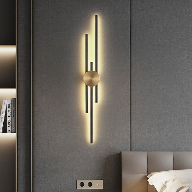 Copper wall sconce nordic luxury living room corridor