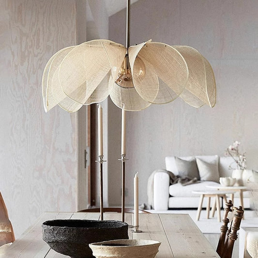 French cream vintage ceiling light minimalist living room