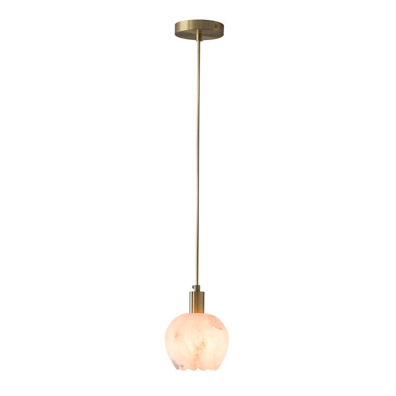 Modern copper pendant lamp light luxury minimalist kitchen
